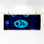 Blue decorative design Hand Towel Front