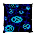 Blue decorative design Standard Cushion Case (One Side) Front