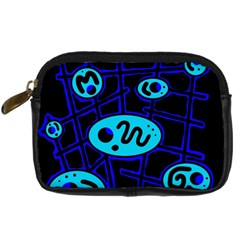 Blue Decorative Design Digital Camera Cases by Valentinaart