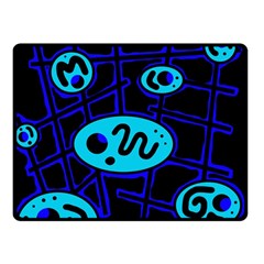 Blue Decorative Design Fleece Blanket (small)