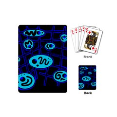 Blue Decorative Design Playing Cards (mini) 