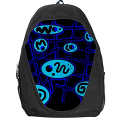 Blue Decorative Design Backpack Bag