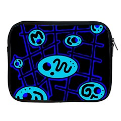 Blue Decorative Design Apple Ipad 2/3/4 Zipper Cases by Valentinaart