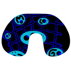 Blue Decorative Design Travel Neck Pillows