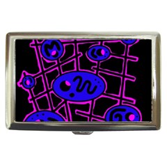 Blue And Magenta Abstraction Cigarette Money Cases