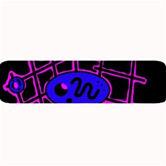 Blue And Magenta Abstraction Large Bar Mats