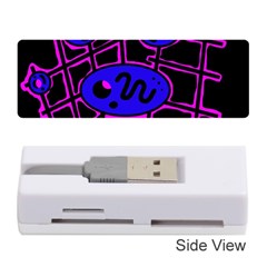 Blue And Magenta Abstraction Memory Card Reader (stick) 