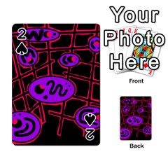 Purple and red abstraction Playing Cards 54 Designs 