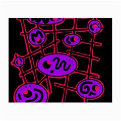 Purple and red abstraction Small Glasses Cloth (2-Side)