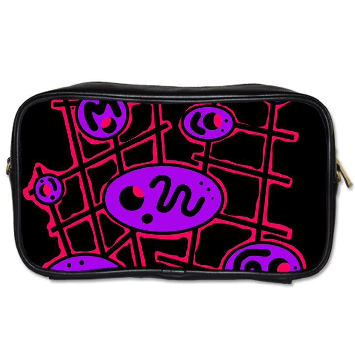 Purple and red abstraction Toiletries Bags 2-Side