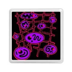 Purple and red abstraction Memory Card Reader (Square) 