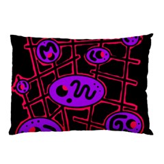 Purple and red abstraction Pillow Case (Two Sides)