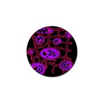 Purple and red abstraction Golf Ball Marker Front