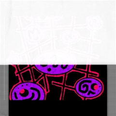 Purple And Red Abstraction Rectangular Jigsaw Puzzl