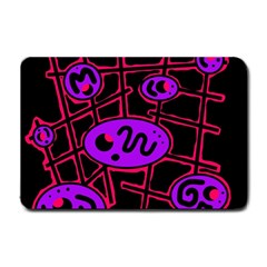 Purple And Red Abstraction Small Doormat 