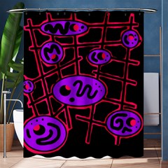 Purple And Red Abstraction Shower Curtain 60  X 72  (medium) 