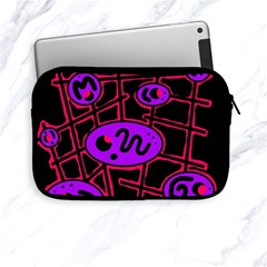 Purple And Red Abstraction Apple Ipad Mini Zipper Cases by Valentinaart