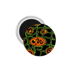 Orange And Green Abstraction 1 75  Magnets