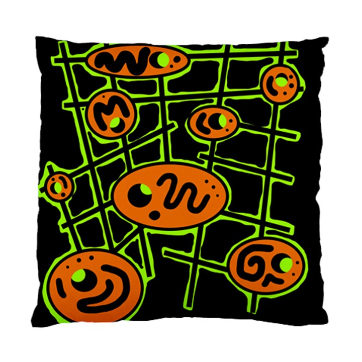 Orange and green abstraction Standard Cushion Case (Two Sides)