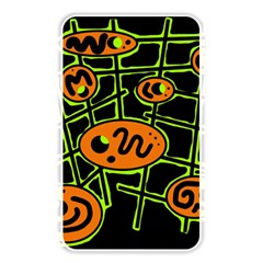 Orange And Green Abstraction Memory Card Reader