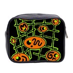 Orange and green abstraction Mini Toiletries Bag 2-Side Back