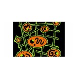 Orange and green abstraction Satin Wrap Front