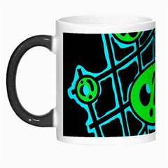 Green And Blue Abstraction Morph Mugs