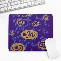 Purple And Yellow Abstraction Large Mousepads