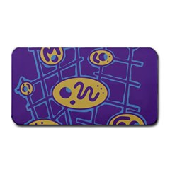 Purple And Yellow Abstraction Medium Bar Mats