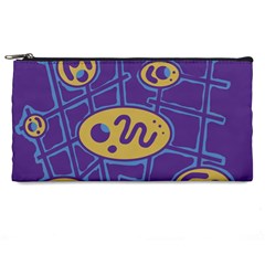 Purple And Yellow Abstraction Pencil Cases