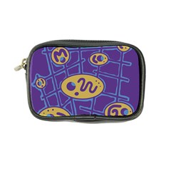 Purple And Yellow Abstraction Coin Purse by Valentinaart