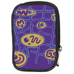 Purple And Yellow Abstraction Compact Camera Cases