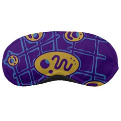 Purple And Yellow Abstraction Sleeping Masks by Valentinaart