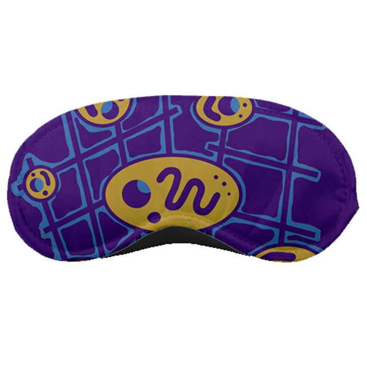 Purple and yellow abstraction Sleeping Masks