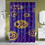 Purple and yellow abstraction Shower Curtain 48  x 72  (Small)  Curtain(48  X 72 ) - 42.18 x64.8  Curtain(48  X 72 )