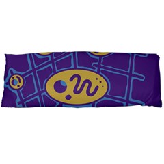 Purple And Yellow Abstraction Body Pillow Case Dakimakura (two Sides)