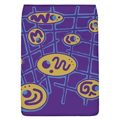 Purple And Yellow Abstraction Flap Covers (l)  by Valentinaart