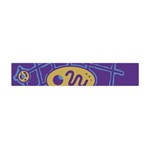 Purple and yellow abstraction Flano Scarf (Mini) Front