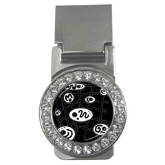 Black And White Crazy Abstraction  Money Clips (cz) 