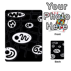 Black And White Crazy Abstraction  Multi-purpose Cards (rectangle) 