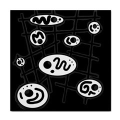 Black And White Crazy Abstraction  Face Towel