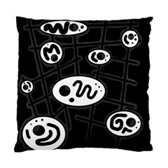 Black And White Crazy Abstraction  Standard Cushion Case (two Sides)