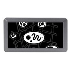 Black And White Crazy Abstraction  Memory Card Reader (mini)