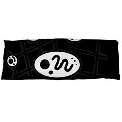 Black And White Crazy Abstraction  Body Pillow Case (dakimakura)