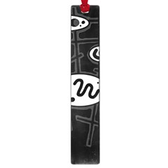 Black And White Crazy Abstraction  Large Book Marks