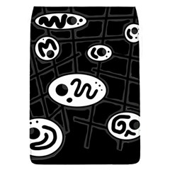 Black And White Crazy Abstraction  Flap Covers (s)  by Valentinaart