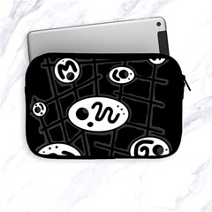 Black And White Crazy Abstraction  Apple Ipad Mini Zipper Cases