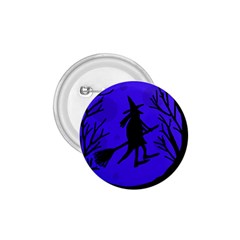 Halloween Witch - Blue Moon 1 75  Buttons by Valentinaart