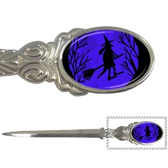 Halloween Witch - Blue Moon Letter Openers by Valentinaart