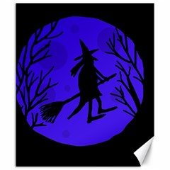 Halloween Witch - Blue Moon Canvas 20  X 24  